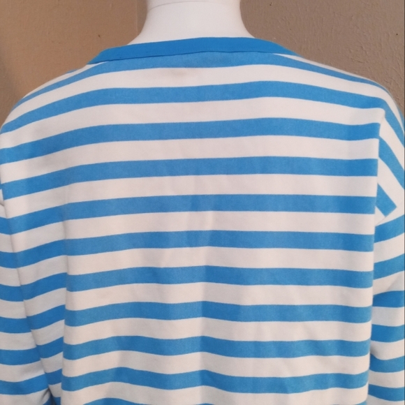 NWT Draper James  Striped Sweatshirt - Picture 4 of 6